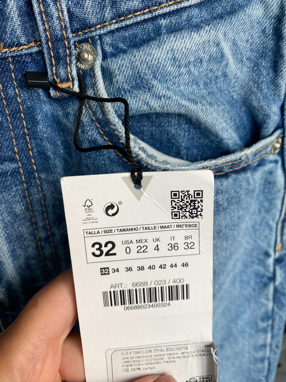 Новые джинсы Zara, XXS