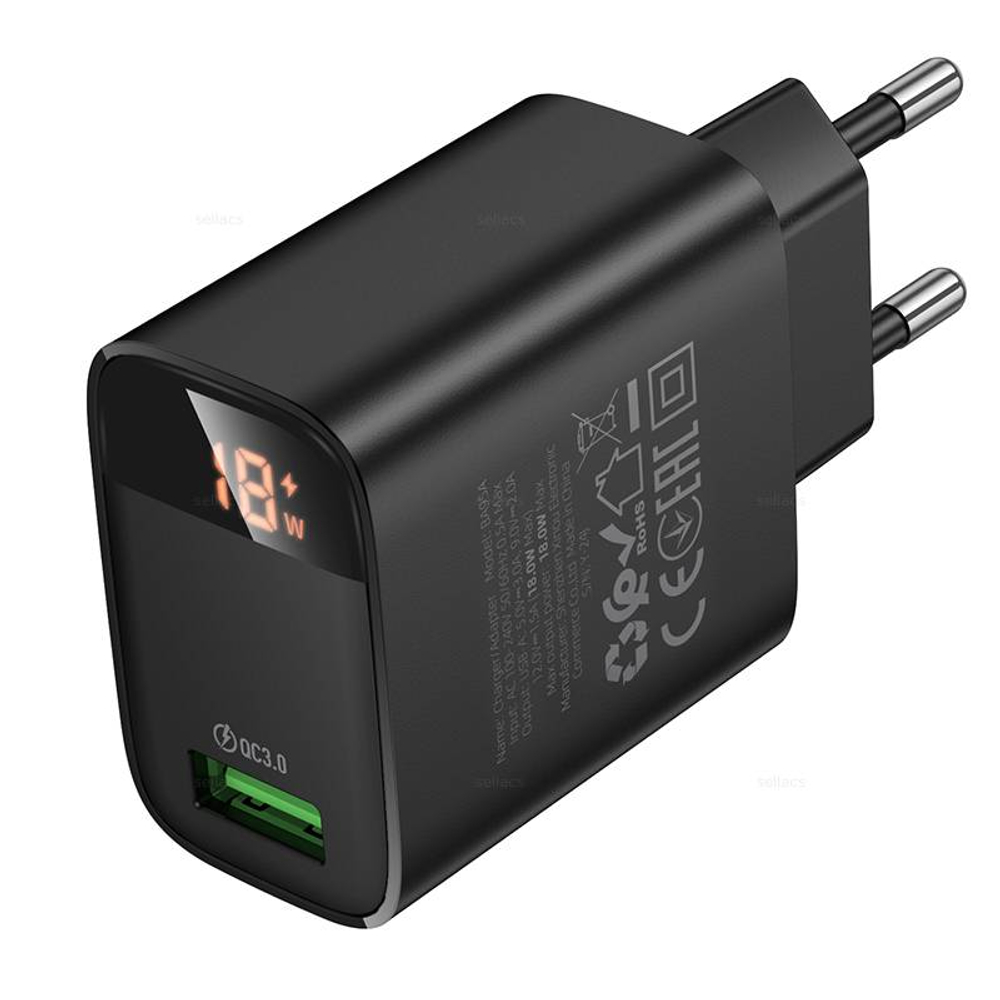 Зарядное устройство Borofone QC3.0 BA95A (black) (Краснодар склад)