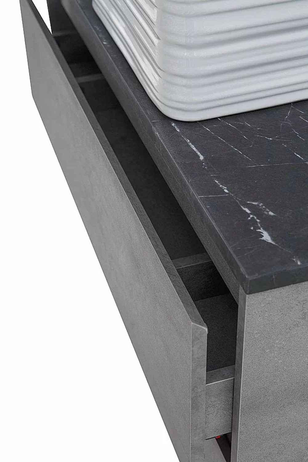 Тумба с раковиной и столешницей BelBagno KRAFT 90 Cemento Grigio