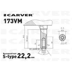 Двигатель бензиновый "CARVER" 139VМ (3.5 л.с., вертикальный вал)