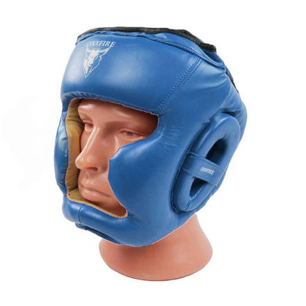 Шлем боксерский закрытый OxxFire, синий