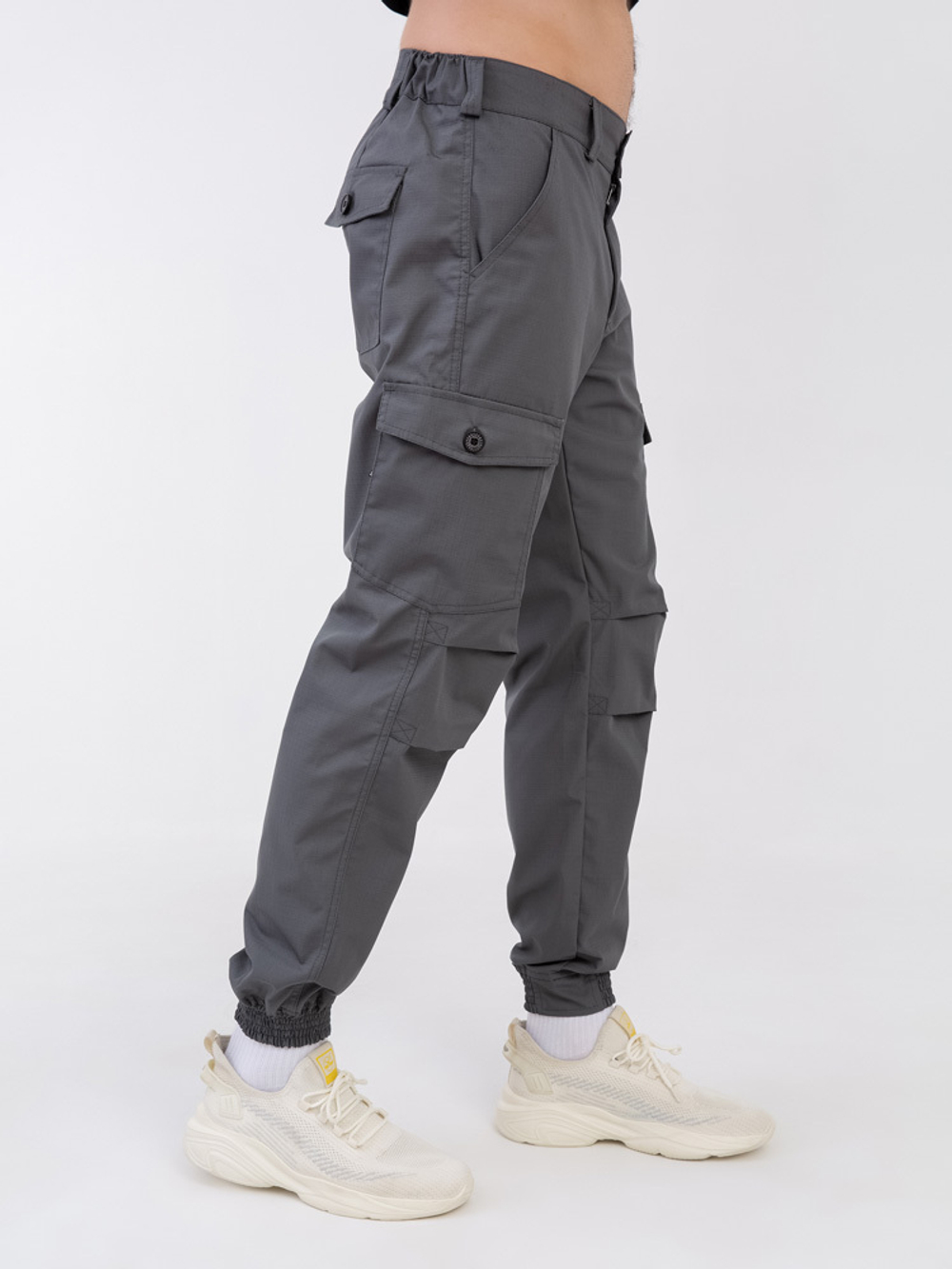 Брюки Карго Варгградъ Премиум мужские на манжете серые Рипстоп