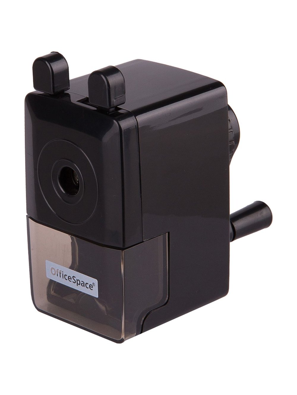 Точилка механическая пластиковый корпус черная