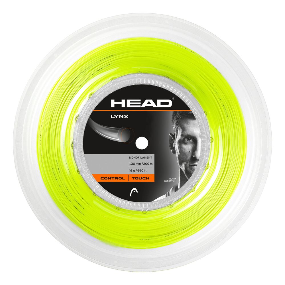 Струны теннисные HEAD Lynx String Reel 200m - Neon Yellow