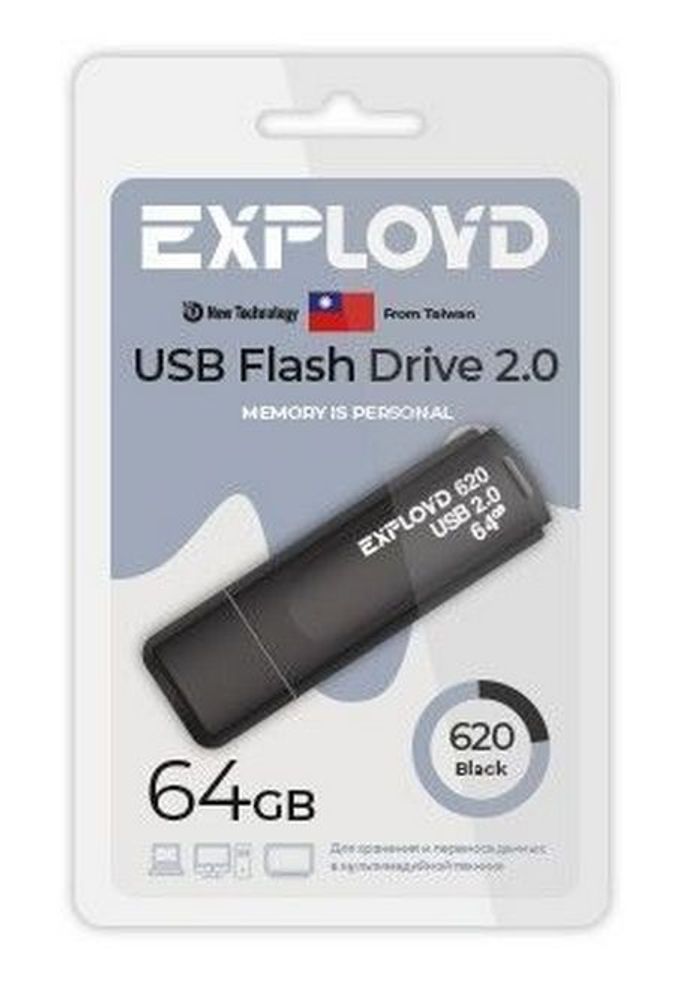 USB 64 GB Exployd 620 черный