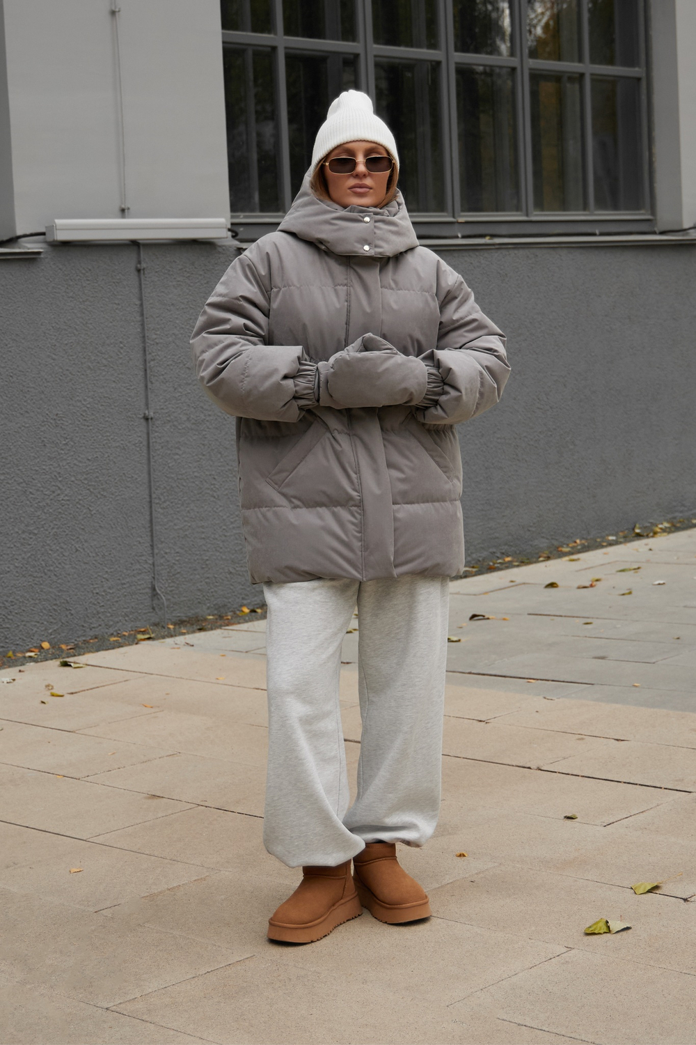 Пуховик COLD SEASON, пепельный