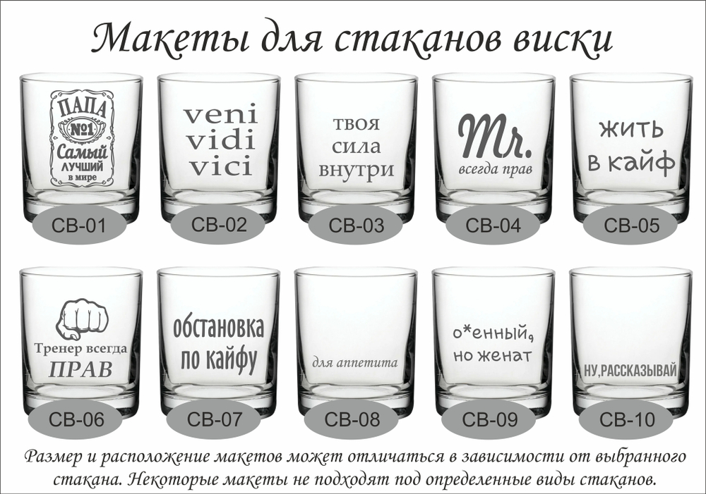 Стакан для Виски "Лучший Boss"