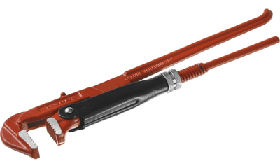 ЗУБР №0, 3/4″, 280 мм, трубный ключ с прямыми губками (27314-0)