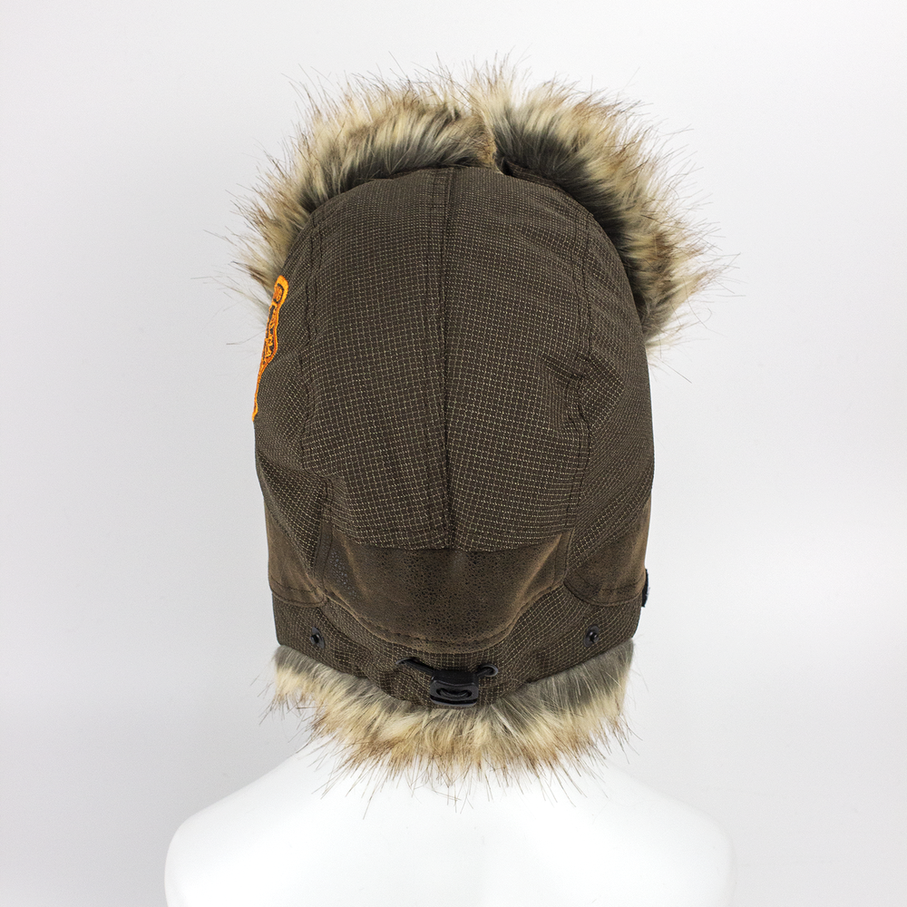 Шапка-ушанка Extreal "КЕВЛАР" (вставки Крэк, мех Волк, Мембрана), XL, Коричневый