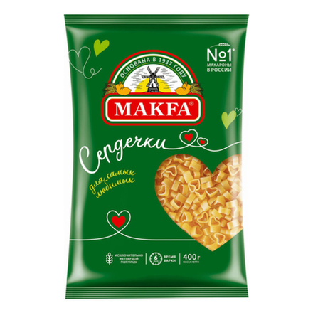 Макароны Макfa Сердечки 400 гр