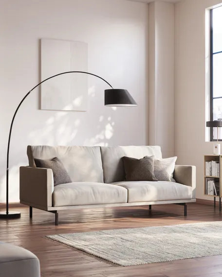 Регулируемый торшер Lee, 189-220 см, черный