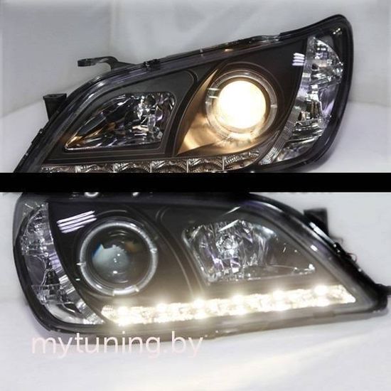 Передние фары DAYLIGHT BLACK для Lexus IS 1(I)
