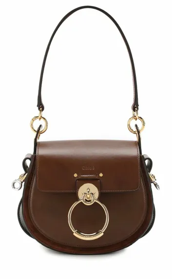 Сумка Chloé Tess Small темно-коричневый