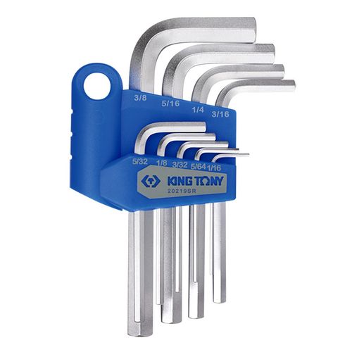 KING TONY (20219SR) Набор дюймовых шестигранников 1/16"-3/8", 9 предметов