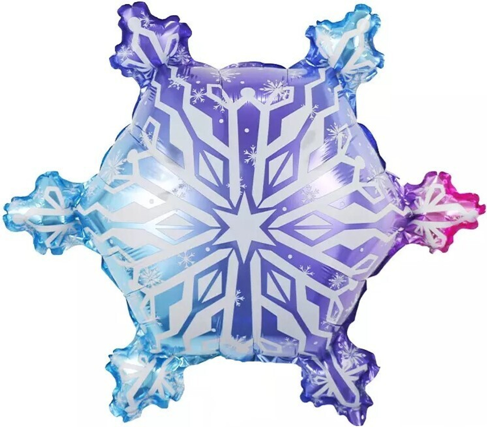 Фигура 26" Волшебная снежинка, Градиент в уп Fl
