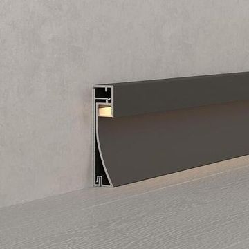 Профиль для плинтуса 2м 045433 черный PLINTUS-H54-2000 BLACK Arlight