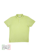 Поло Bowery NYC однотонное Slub Green Glow