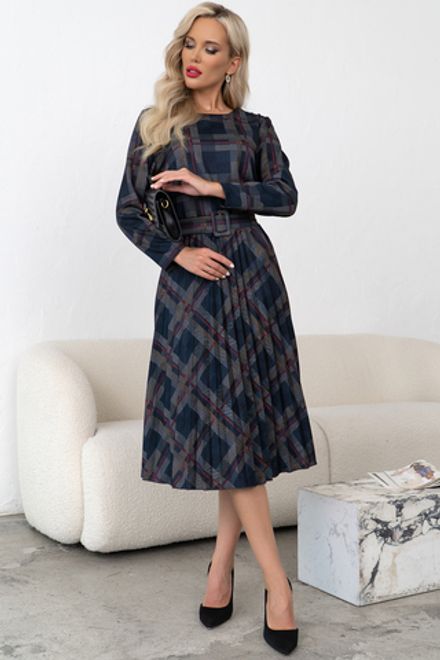 Платье Сильвия (графит/марсала) Р11-1086/19 Nikol (Акция)