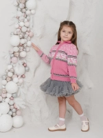 Кофта вязаная на молнии " Птичка"