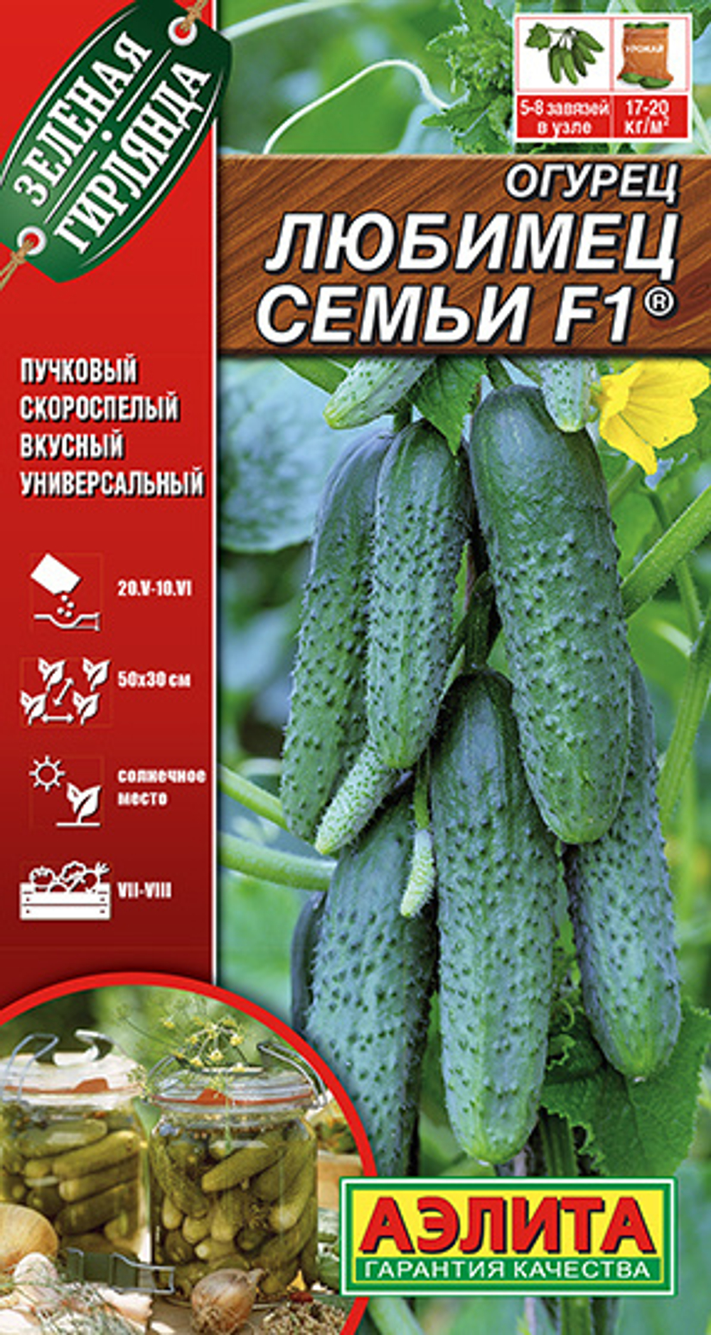 Огурец Любимец семьи F1
