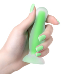 Зеленая светящаяся в темноте анальная втулка 10см ToyFa Beyond Victor Glow 873011