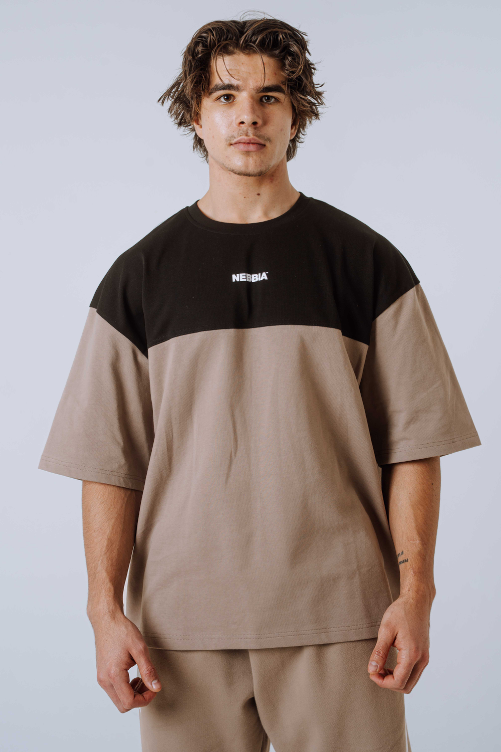 Футболка Oversized Tee POWER 898 LIGHT BROWN ASH