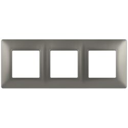 Рамка для розеток и выключателей ЭРА Elegance 14-5003-16 на 3 поста, титан