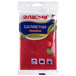 Губки-салфетки АБРАЗИВНЫЕ 130х90х5 мм комплект 3 шт. от стойких загрязнений LAIMA К6013 (33 штуки в упаковке)