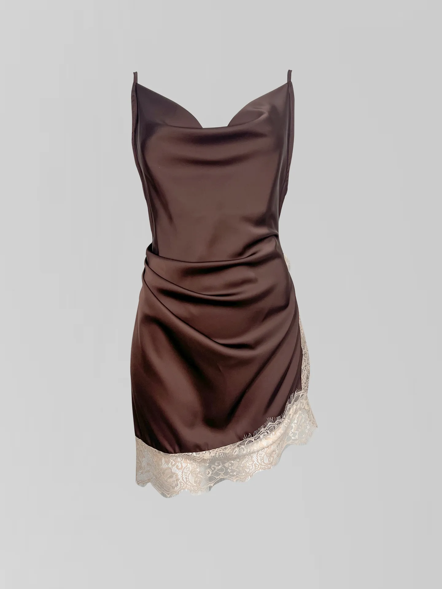 Комплект Kasiet из платья-комбинации с кружевной вставкой и кофты из гипюра