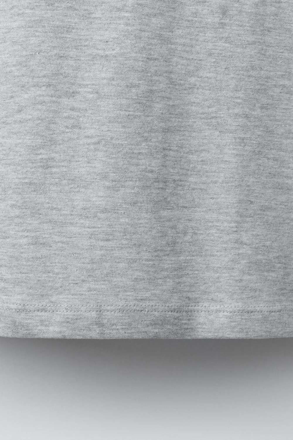 ZARA БАЗОВАЯ ОДНОТОННАЯ ФУТБОЛКА, СЕРЫЙ МЕЛАНЖ