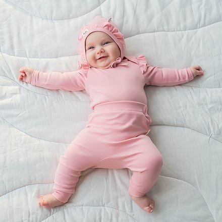 Ползунки с открытой ножкой и рюшей "Роза" 0+