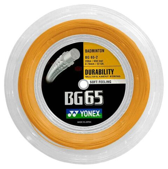 Струны для бадминтона Yonex BG 65 (200 m) - orange