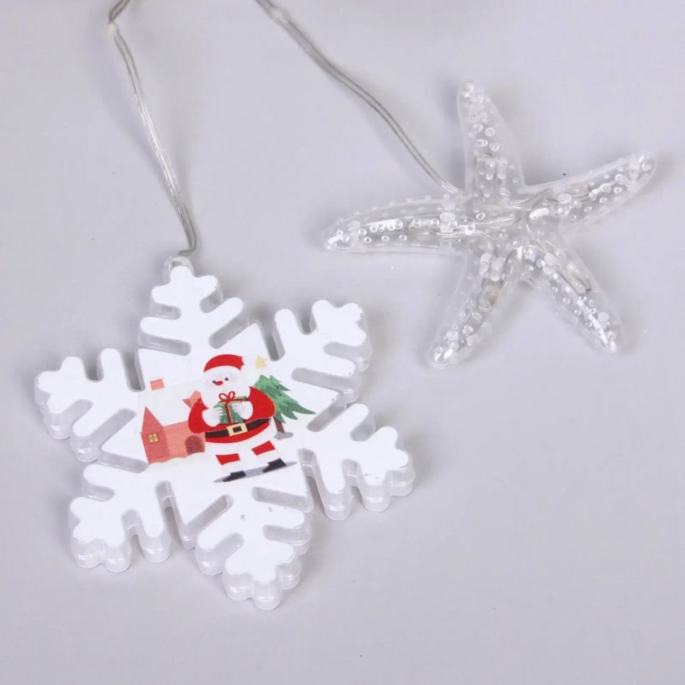 Гирлянда для дома БАХРОМА ш3м*в0,7/0,5м 96 ламп LED «Снежная ночь», прозрачн провод,8 реж,IP-20. Мультицвет (возможность соединения)