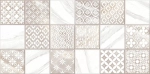 Настенная плитка Alma Ceramica TWU2550FRC14 Fresco 24.9x50 микс глянцевая / рельефная под мрамор / под мозаику / с орнаментом