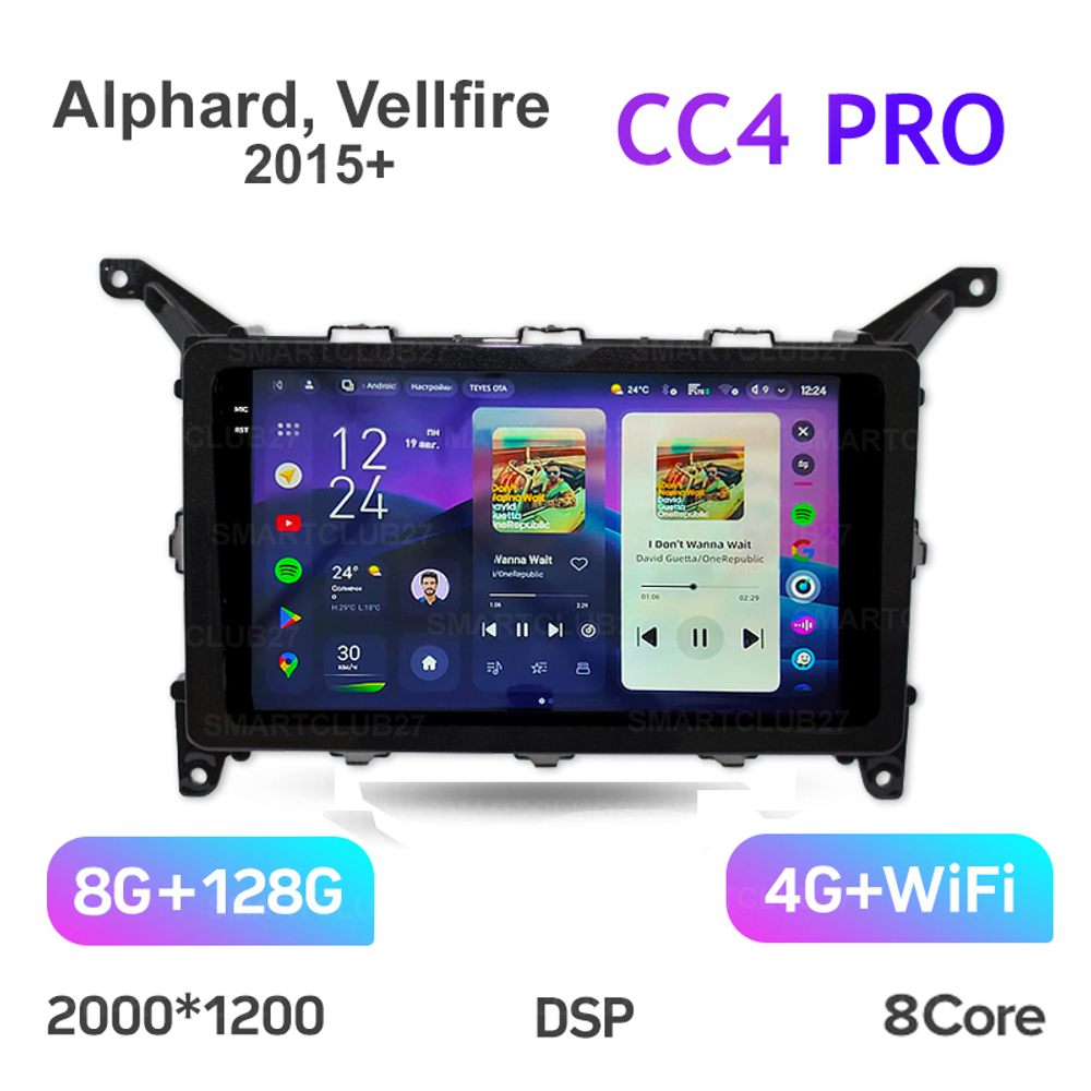 Teyes CC4 Pro 9" для Toyota Alphard, Vellfire 2015+