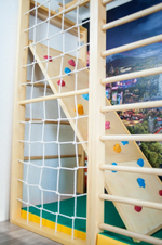 Скалодром для пристенных комплексов, в цвет комплекса