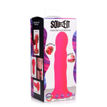 Розовый гибкий фаллоимитатор Squeeze-It Wavy Dildo - 18,3 см. (Цвет: розовый)