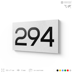 Номер на дверь 294, табличка на дверь для офиса, квартиры, кабинета, аудитории, склада, белая 120х70 мм, Айдентика Технолоджи