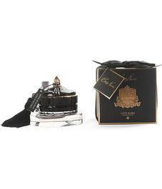 Утренний чай, черная свеча Арт-деко с кисточкой, Cote Noire