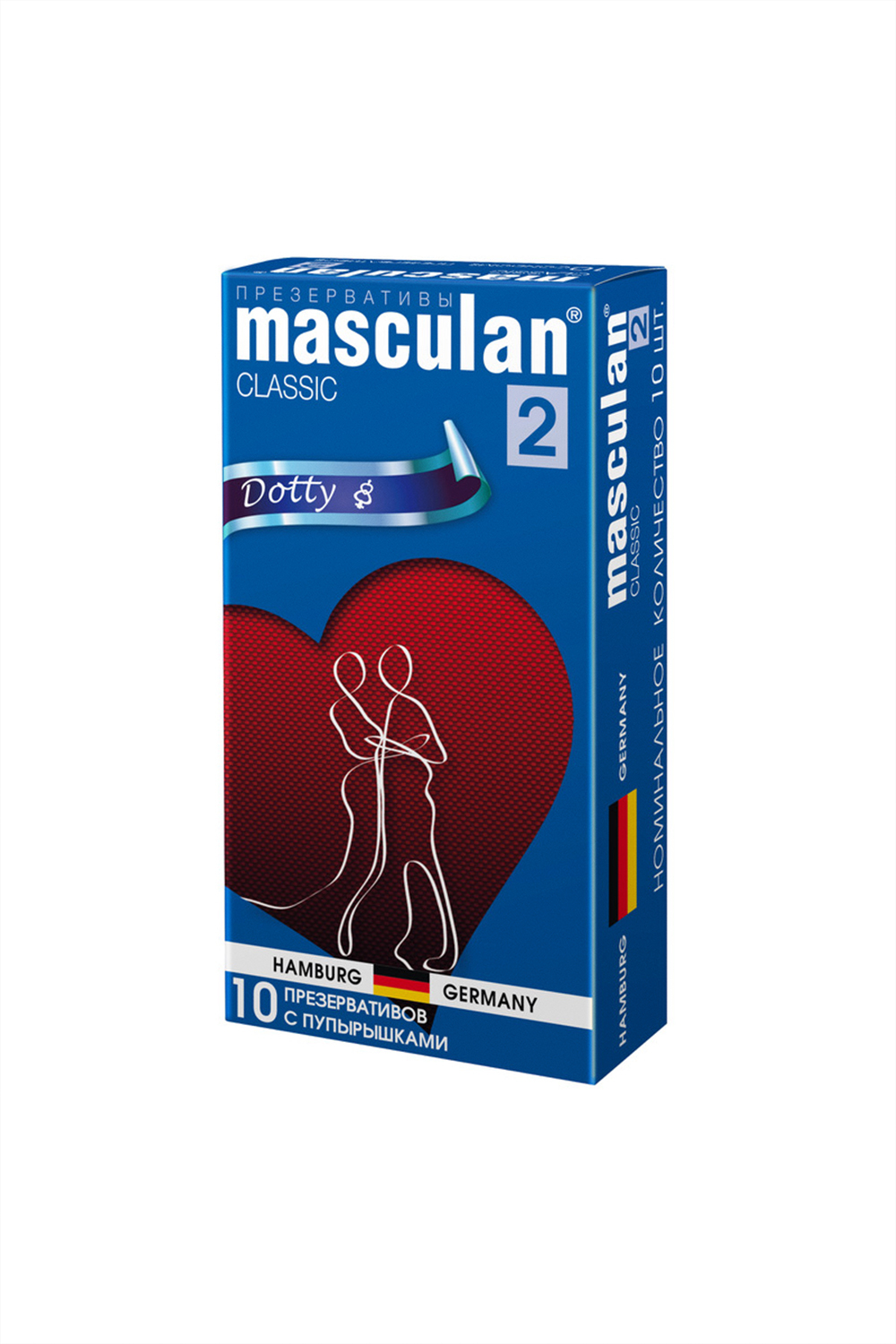 Презервативы Masculan Classic 2 с пупырышками Dotty 10 шт
