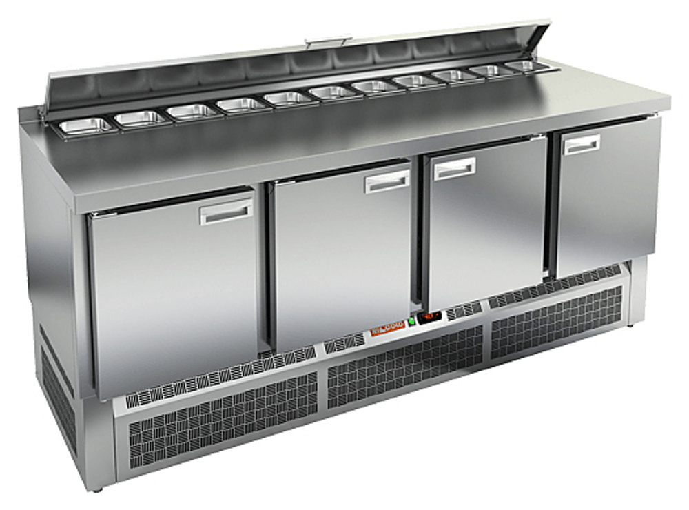Стол для салатов HICOLD SLE2-1111SN (1/6) с крышкой