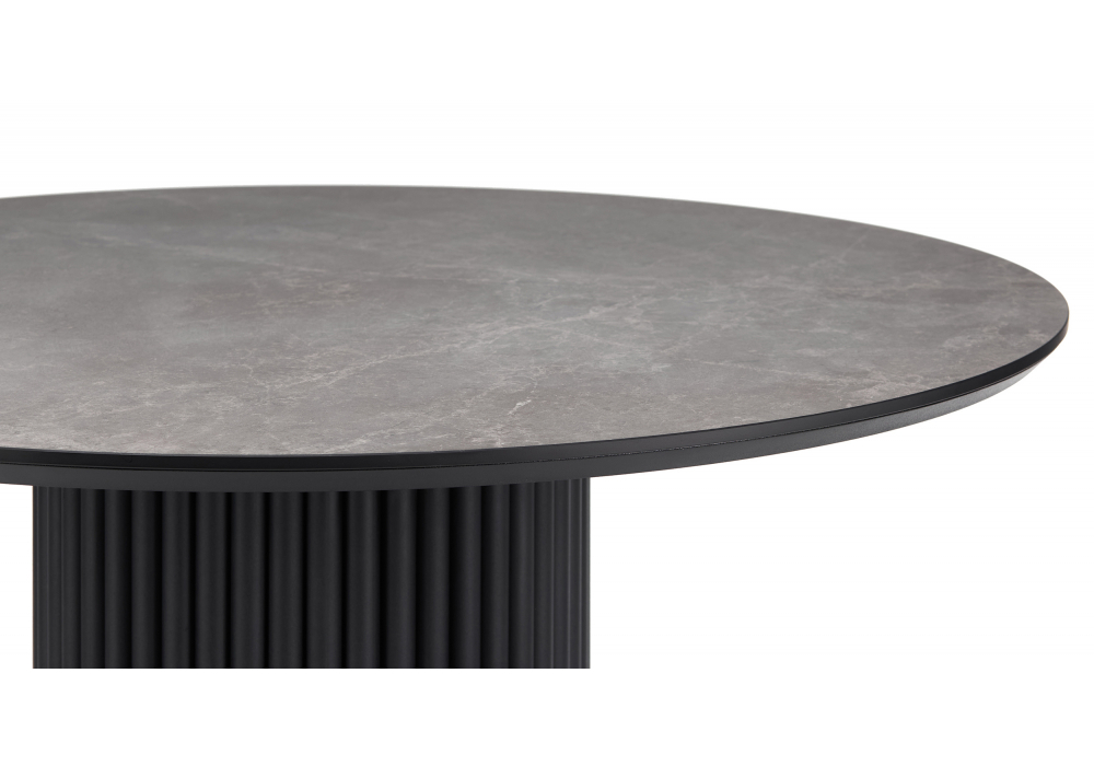 Керамический стол Woodville Барел 110 dolmen cris sahara, черный