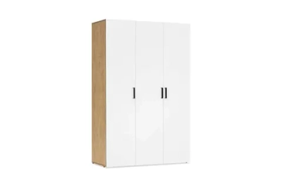 Шкаф 3-х створчатый Аксельмуд дуб вотан / белый гладкий