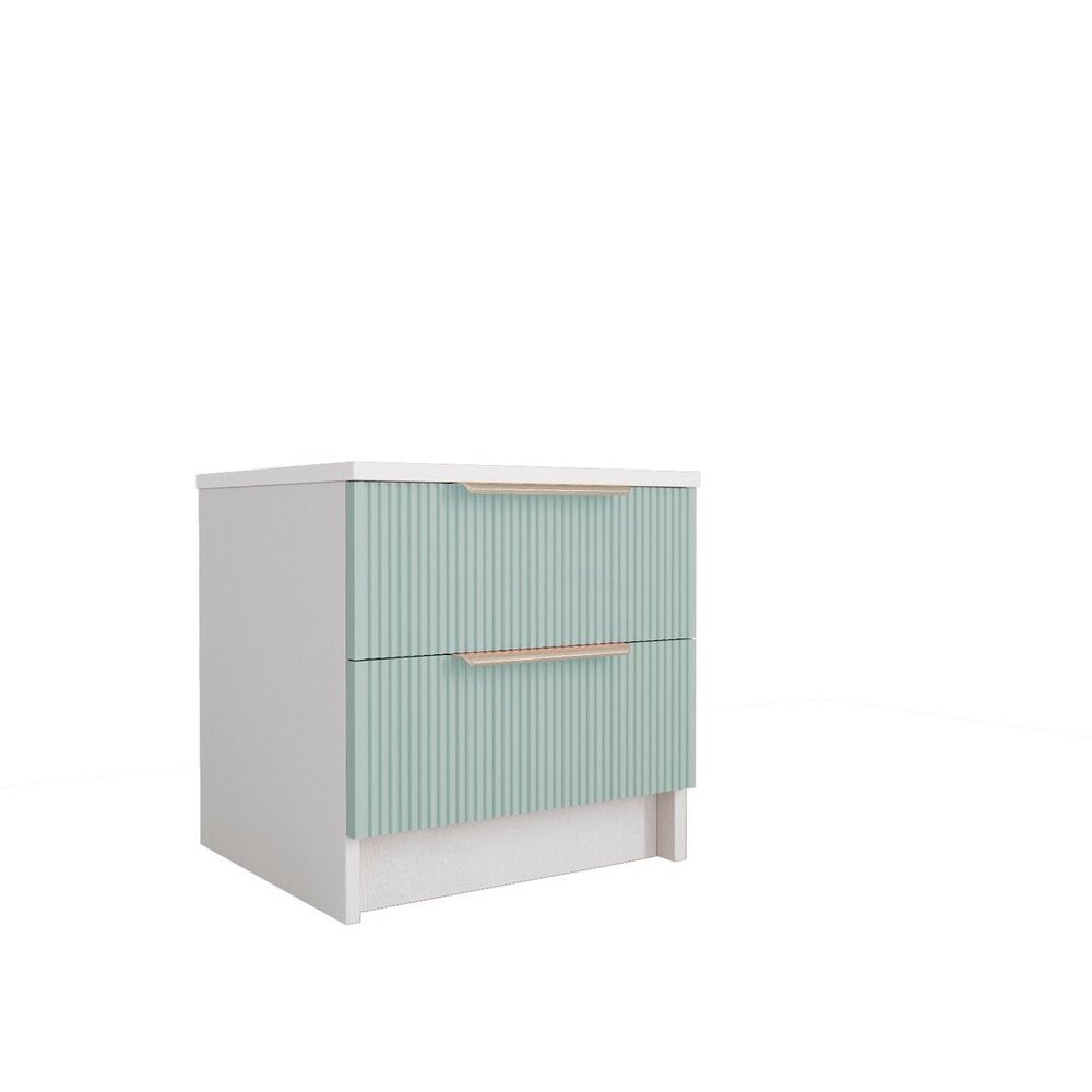 Тумба Лавис ТД 400.1 (Белый/Зеленый софт)