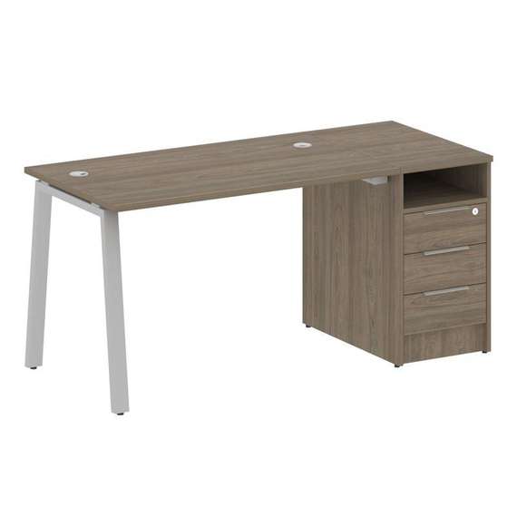 Метал Систем Рабочая станция с тумбой на А-образном м/к БА.РС-СТП-1.2