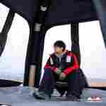 Пневмокаркасная палатка-шатёр «Снежный Очаг» 3×3×2,3 м — из ПВХ, морозостойкая