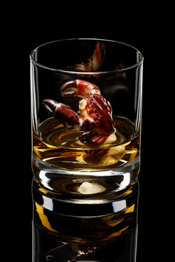 Бокал для виски. Краб.