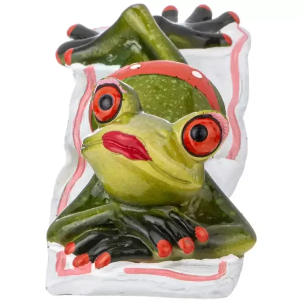 ФИГУРКА "ЛЯГУШКА НА ОТДЫХЕ" ДЕКОРАТИВНАЯ 18,7Х6Х5 СМ. 146-2103 Lefard