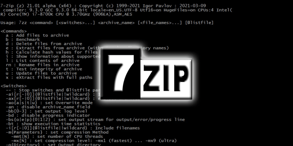 7-zip 22.01 (Поставляется с лицензионным договором присоединения)