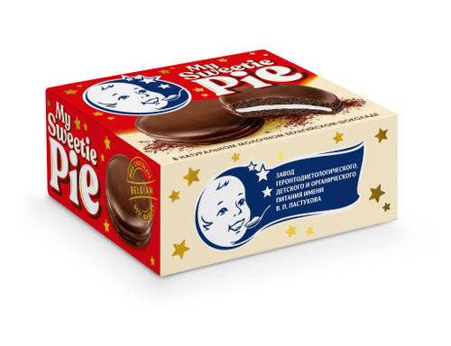 Суфле молочное с ванильным бисквитом В.П.Пастухова Pie в молочном бельгийском шоколаде 60г